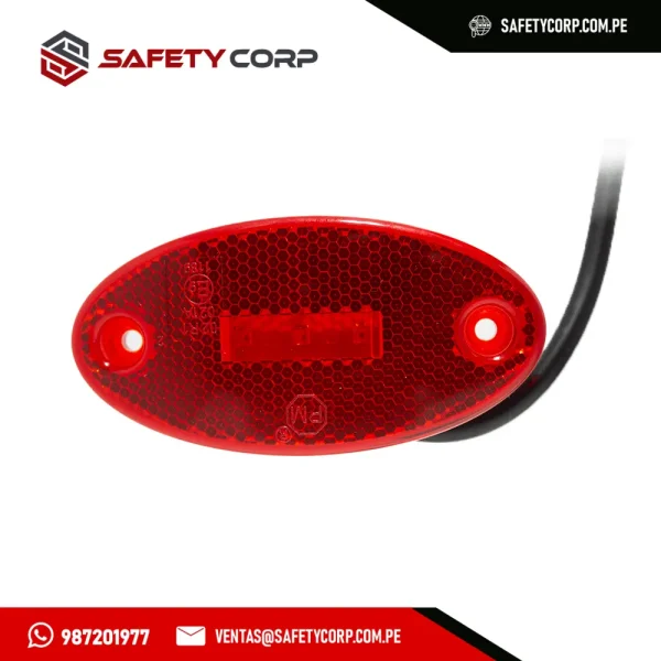 Faro Lateral LED 12-24V Rojo 1200R